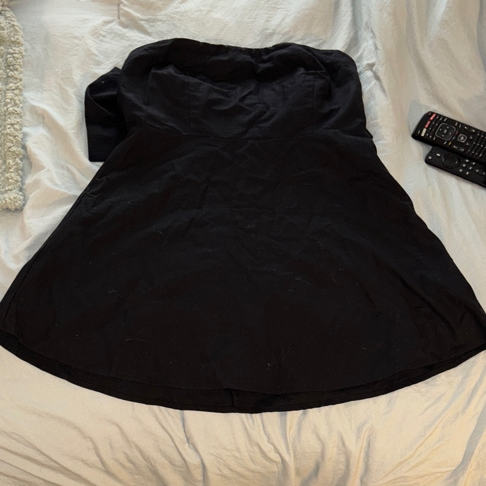 Altar'd State Black Strapless Dress